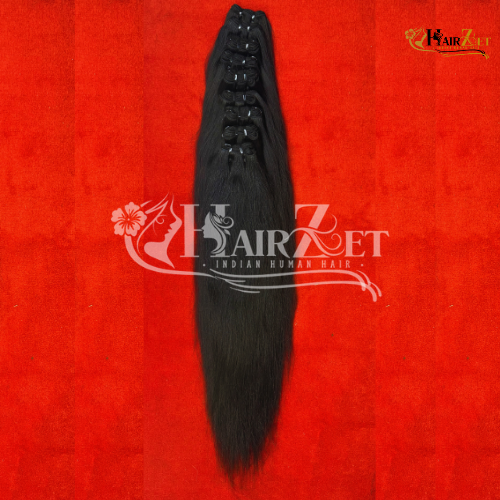 RAW STRAIGHT HUMAN HAIR BUNDLES | 100 GRAM | 8" TO 30" INCHES | 100% NATURAL INDIAN TEMPLE HUMAN HAIR | HAIRZET